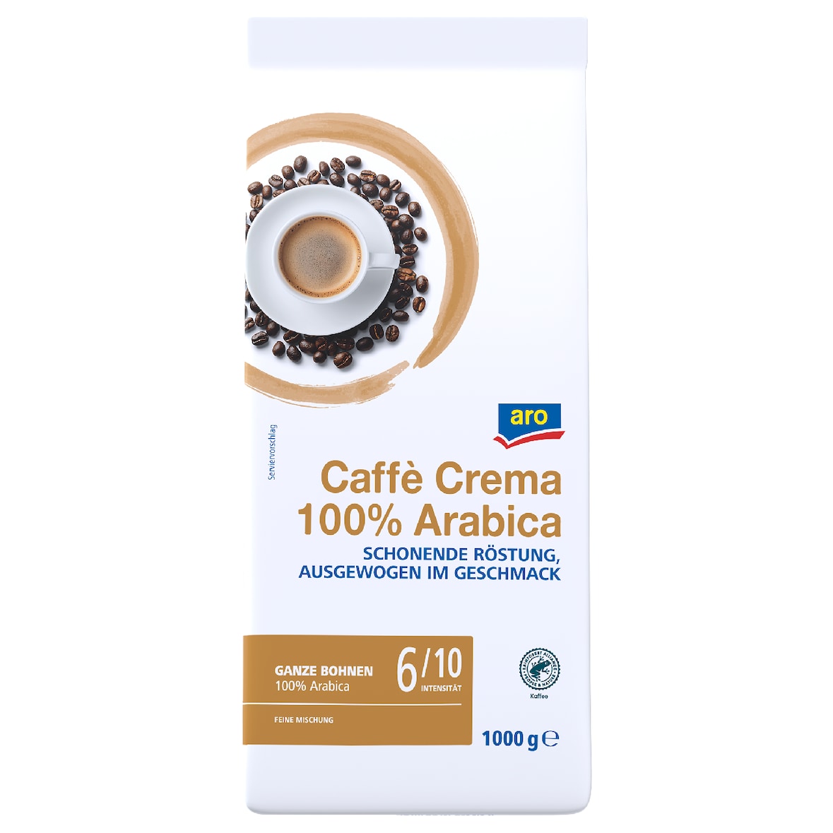aro Kaffeebohnen Caffé Crema 100% Arabica (1 kg)