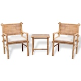 thumbnail of vidaXL 3-tlg. Bistro-Set mit Auflagen Bambus