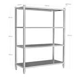 thumbnail of Helloshop26 - Stevig keukenrek 155 cm roestvrij staal 16_0000504