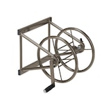 thumbnail of Relaxdays Schlauchtrommel, Stahl, für 60 m Schlauch, 2 Klickkupplungen, Wandschlauchhalter HBT: 36 x 55 x 50 cm, braun