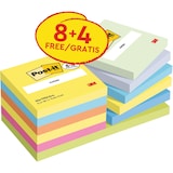 thumbnail of 8 + 4 GRATIS! 12 Blocks Post-it® Haftnotizen 76 x 76 mm, je 100 Blatt