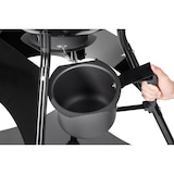 thumbnail of Tarrington House Houtskoolbarbecue Burnaby, staal, 80 x 70 x 94 cm, met inklapbare zijtafel, 2 wielen, zwart