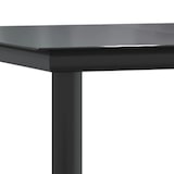 thumbnail of vidaXL Garten-Esstisch Schwarz 160x80x74 cm Stahl und Hartglas