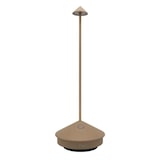 thumbnail of Lámpara de mesa LED inalámbrica recargable y regulable Pina Pro Sand Azafrán