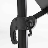 thumbnail of Parasol déporté 2x3 m et 4 dalles à remplir aluminium gris