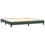 thumbnail of vidaXL Boxspringbett mit Matratze & LED Dunkelgrün 200x200 cm Samt