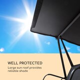 thumbnail of Bel Air Mono Swing Hollywoodschaukel Stahlrahmen Mono Relax schwarz Schwarz