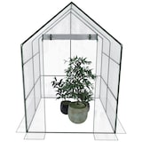 thumbnail of Serra Per Orto Giardino Terrazzo Balcone Senza Ripiani Struttura Metallo Verniciato Telo Trasparente In PVC Con Porta Avvolgibile 140x140x195 Cm