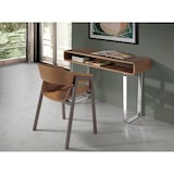 thumbnail of Angel Cerdá Console rectangulaire en noyer et acier chromé 3000C 120 x 39 x 75