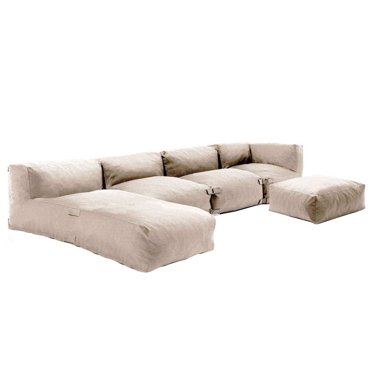 Conjunto de jardín modular 5 plazas beige