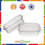 thumbnail of DayBays 4000 Stk. Feinkostbecher PP 200 cc. 108x81x44 mm eckig Kombi-Verpackung inklusive passende Deckel