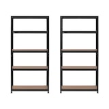 thumbnail of MSW - Stellingkast - 90 x 40 x 180 cm - voor 5 x 175 kg - Zwart - 2 st.