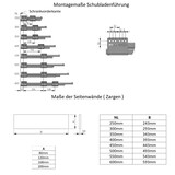 thumbnail of Schubladensystem Weiß Unterflurführungen Soft Close Schubkasten-Set 450mm 120mm