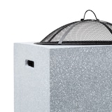 thumbnail of blumfeldt Monolith Feuerschale mit Grill MGO & Stahlschale inkl. Funkenschutz Hellgrauer Granit