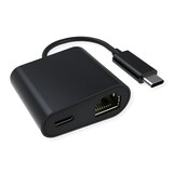 thumbnail of VALUE USB 3.2 Gen 2 Typ C zu Gigabit Ethernet Konverter + 1x PD Port, 100W