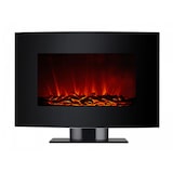 thumbnail of PURLINE Cheminée électrique PURLINE avec pied et façade incurvée coloris noir CHE-340