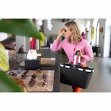 thumbnail of reisenthel carrybag, Einkaufskorb, Korb, Picknickkorb, Tragetasche, Polyestergewebe, Rhombus Black, 22 L, BK7059