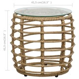 thumbnail of vidaXL 3-tlg. Bistro-Set Poly Rattan Eiche : Ausführung - Model 1, Farbe - Braun