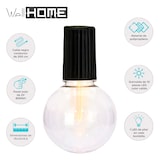 thumbnail of WellHome - Conjunto de 20 luzes solares brancas quentes para festa com painéis de LED cinza - painel solar e bateria recarregável incluídos