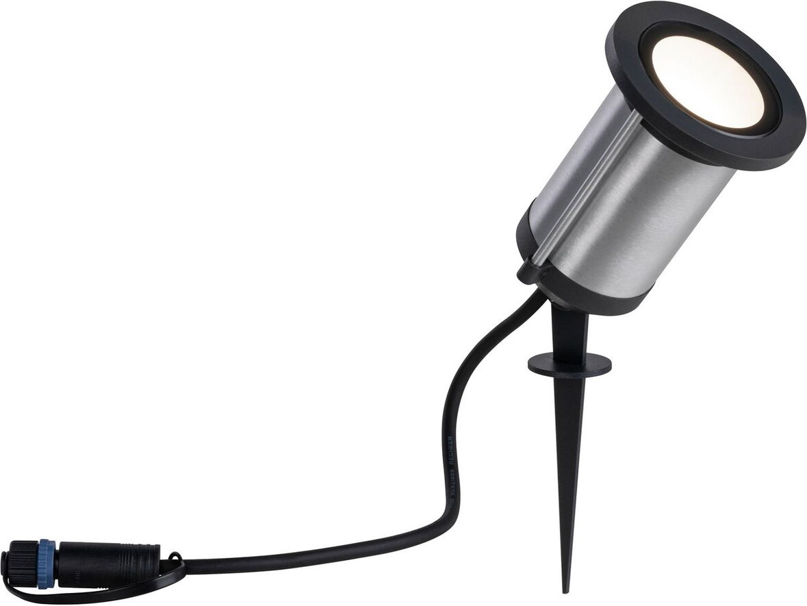 Paulmann Plug & Shine LED Gartenstrahler Classic Einzelspot  IP65 3000K 5,1W   Anthrazit 94285