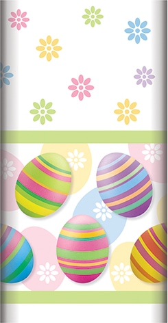 PAPSTAR Tischdecke, stoffähnlich, Airlaid 120 cm x 180 cm "Egg Hunt"