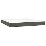 thumbnail of vidaXL Boxspringbett mit Matratze & LED Dunkelgrau 180x200 cm Samt