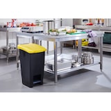 thumbnail of METRO Professional Poubelle, 60 L, avec pédale, jaune/noir