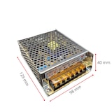 thumbnail of Transformador de alimentação 110/220 V CA para 5 V CC 60 W 12 A, instalações internas IP20, para pixels de LED, fitas ou dispositivos de baixa tensão