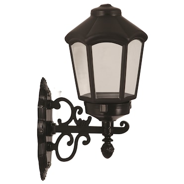 Aplique de Pared de Exterior en color Negro 26x20x43cm WellHome Baikal
