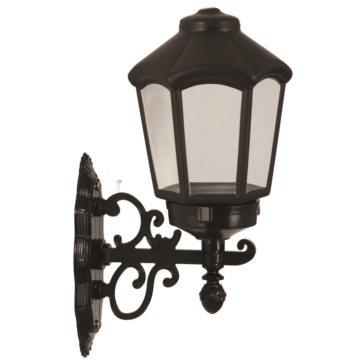 Aplique de Pared de Exterior en color Negro 26x20x43cm WellHome Baikal