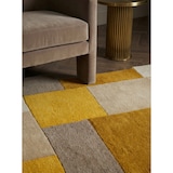 thumbnail of Handgetufteter Wollteppich `Thames Eva` - Geometrisch & Modern. Farbe: Senfgelb, 150x240 cm | Kadima Design