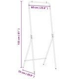 thumbnail of vidaXL Kleiderständer Schwarz 60 x 53 x 155 cm Stahl