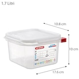 thumbnail of Araven Hermético Gastronorm GN1/6, 100 mm, 1.8 l, doble cierre hermético