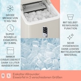 thumbnail of Albaron Eiswürfelmaschine Bullet-Eis 12 kg / 24 h 1,5 Ltr. Display Creme