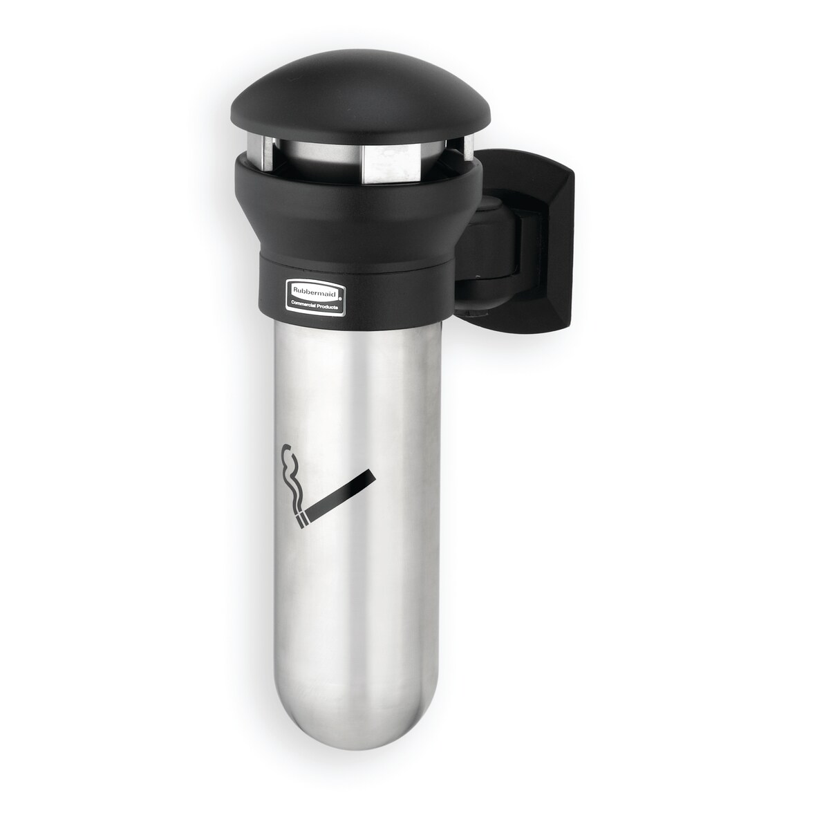Rubbermaid Cendrier mural Infinity™ en acier inoxydable - Noir