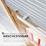 thumbnail of bümö Rollladenschrank in Buche/Silber mit Bogengriff - Vertikal Jalousieschrank 50 cm breit, Aktenschrank abschließbar, Büroschrank für Ordner & Co.