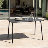 thumbnail of Table de terrasse en acier gris
