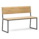 thumbnail of Banco Oxford antivuelco 84x86x44cm color Negro acabado envejecido estilo nórdico industrial Box Furniture