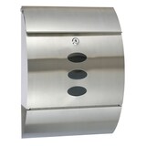 thumbnail of Edelstahl Briefkasten mit Zeitungsfach & Einwurfklappe 30x12x40cm