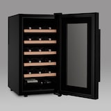 thumbnail of Les Petits Champs Wijnkoelkast voor 18 Flessen CAVCB18 Black Edition, 50L, 5 planken, Thermo-elektrische Koeling, Elegant Design, LED, Anti-UV