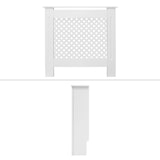 thumbnail of ECD Germany Heizkörperverkleidung Wabenmuster 78x19x82 cm Weiß, MDF lackiert, Heizungsverkleidung Heizkörperabdeckung für Wohnzimmer & Schlafzimmer