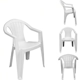 thumbnail of Ensemble de 6 fauteuils Ratak avec table ovale rectangulaire Cayman blanche