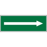 thumbnail of Rettungszeichen, gerader Pfeil - 300x105 mm Folie selbstklebend, nachleuchtend