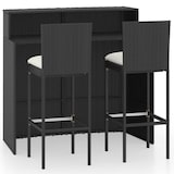 thumbnail of 3-tlg. Gartenbar-Set mit Kissen Schwarz