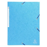 thumbnail of Exacompta  Cod. 55761E - Cartella 3 lembi con elastici Maxi Capacity Scotten cartoncino lustré 425 g/mq - 24x32cm turchese  - Confezione da  50 pz.