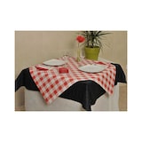 thumbnail of MONOUSO - Voorgesneden papieren tafelkleed rood Checkers 40g 1x1m (400 stuks)