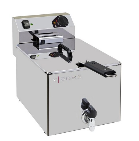 Fritadeira profissional para restauração, 1 cuba com 7 litros de óleo, elétrica