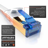 thumbnail of Primewire Flachbandpatchkabel CAT 8 - Gigabit Ethernet LAN Kabel - 40 Gbit/s - S/FTP PIMF Schirmung - Netzwerkkabel - 3m
