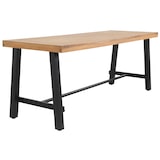 thumbnail of METRO PROFESSIONAL Conjunto de mesa e bancos de exterior Picada 3 peças, 1 mesa 220 x 70 cm, 2 bancos 180 x 31 cm, castanho natural