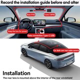 thumbnail of Dashcam 2K HD Vision Nocturne Double Enregistrement Avant Arrière 170° YONIS